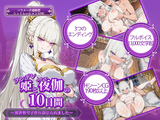 新作[日式SLG/养成巨乳] 傲娇公主与十日夜伽～在异世界被命令生子～ ツンデレ姫と夜伽の10日間 〜異世界で子作り命じられました〜  内嵌AI汉化版 [560M]